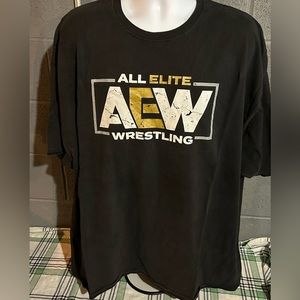 AEW Wrestling Logo Shirt Size 4XL WWE